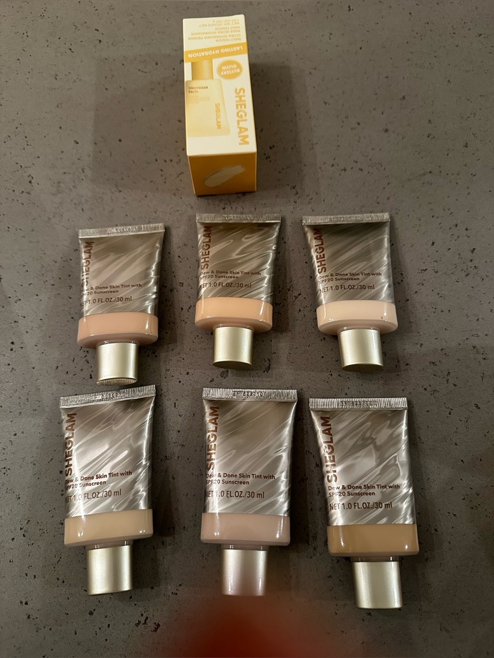 Sheglam Dew & Done Skin Tint Trio — Beige & Light Beige Shades